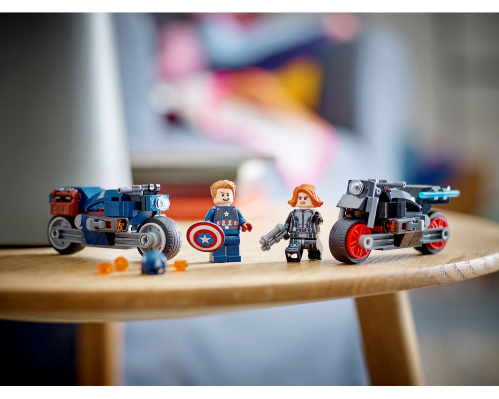 76260 LEGO Marvel Super Heroes - Motociclette di Black Widow e Captain America