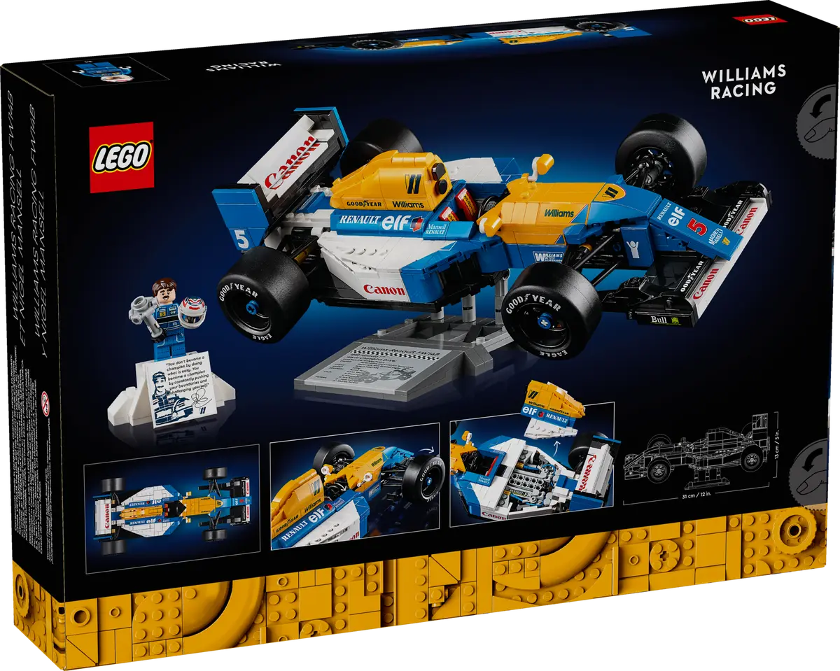 10353 LEGO ICONS - Williams Racing FW14B e Nigel Mansell