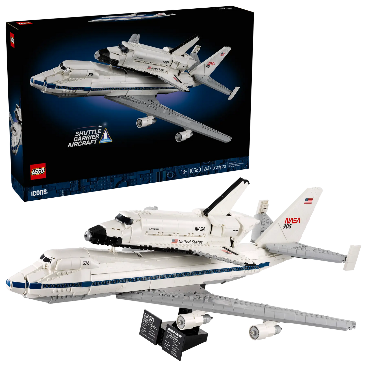 10360 ESCLUSIVA LEGO ICONS - Trasportatore di shuttle