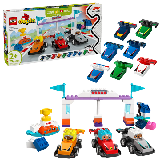 10445 Duplo - Auto da corsa e piloti Team F1®