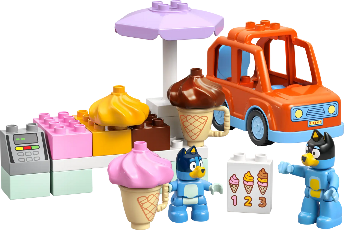 10458 LEGO DUPLO Bluey - Visita alla gelateria di Bluey