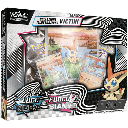 Collezione Pokemon - Luce Nera - Collezione con Illustrazione Victini - Italiano