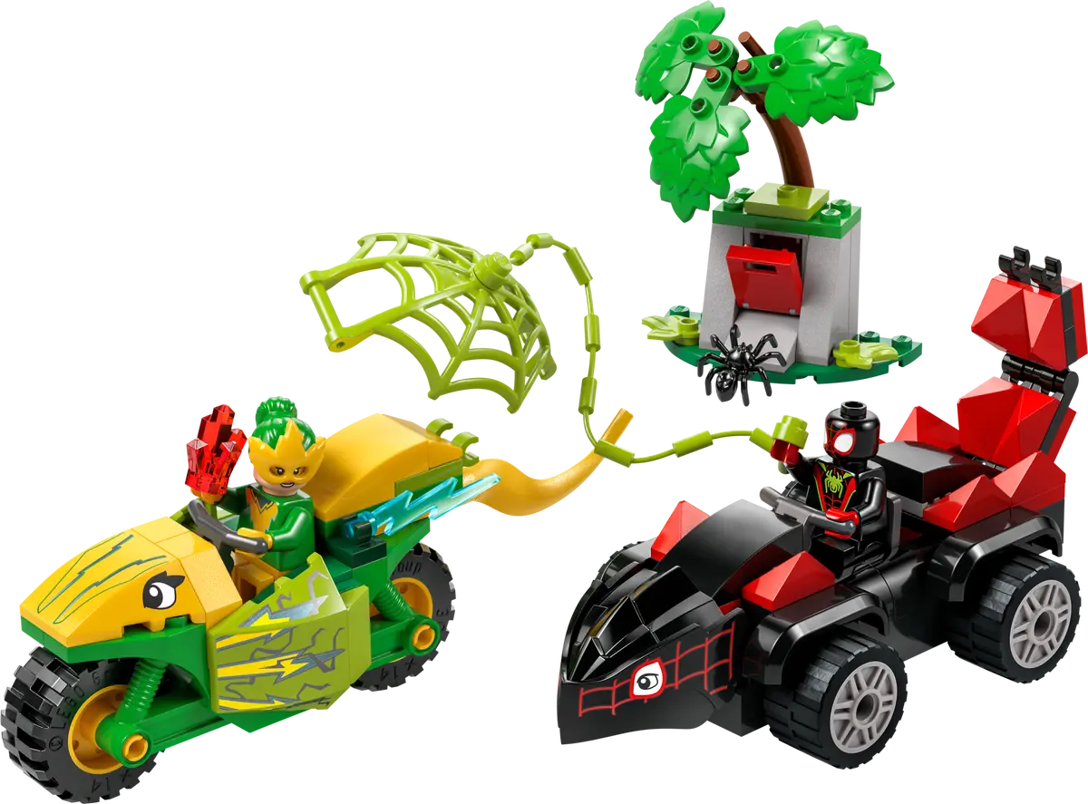 11198 LEGO Marvel - Inseguimento sui dino-veicoli di Spin ed Electro