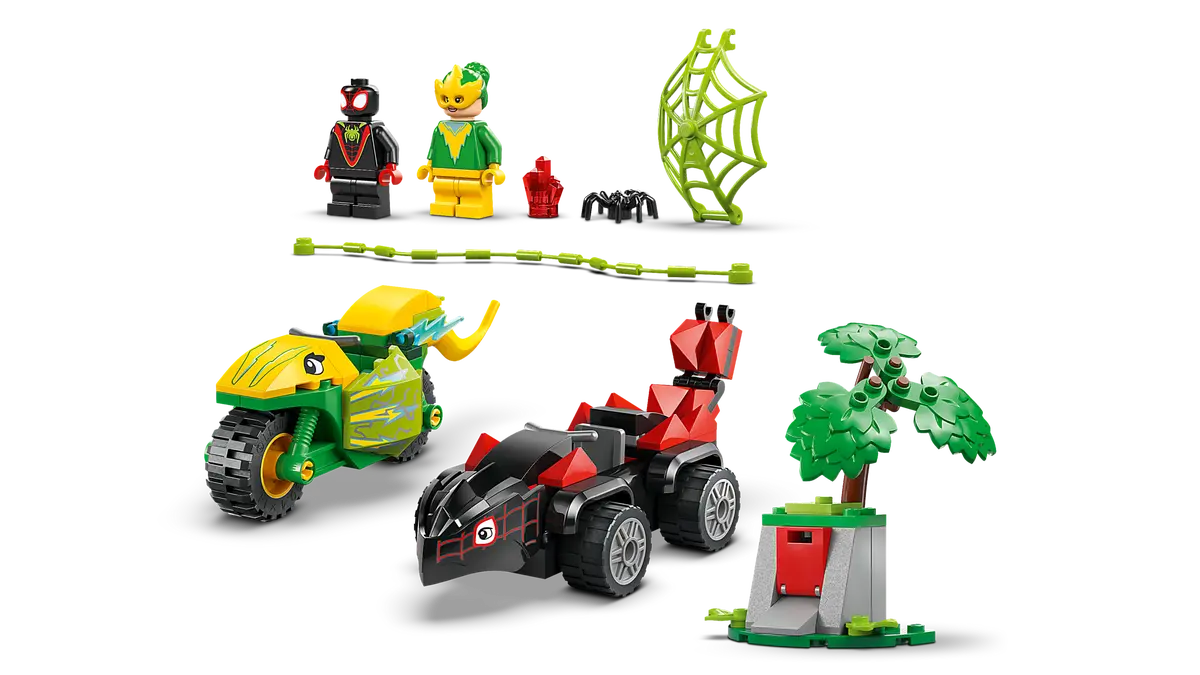 11198 LEGO Marvel - Inseguimento sui dino-veicoli di Spin ed Electro