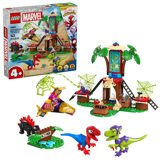 11200 LEGO Marvel - Battaglia con il raptor al quartier generale sull’albero di Spider-man e Gobby