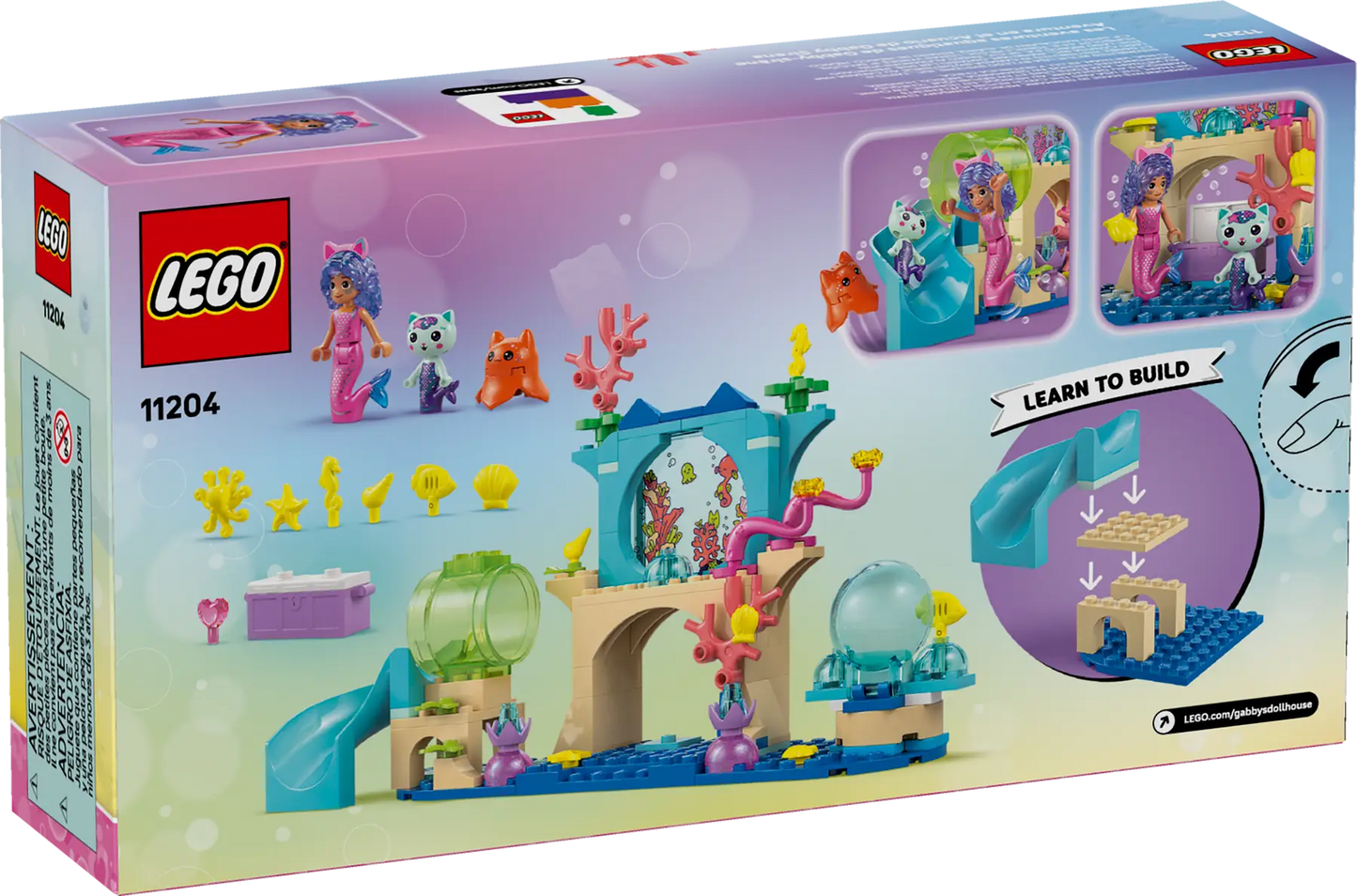 11204 LEGO Gabby Dollhouse - Avventura nell’acquario di Gabby sirena