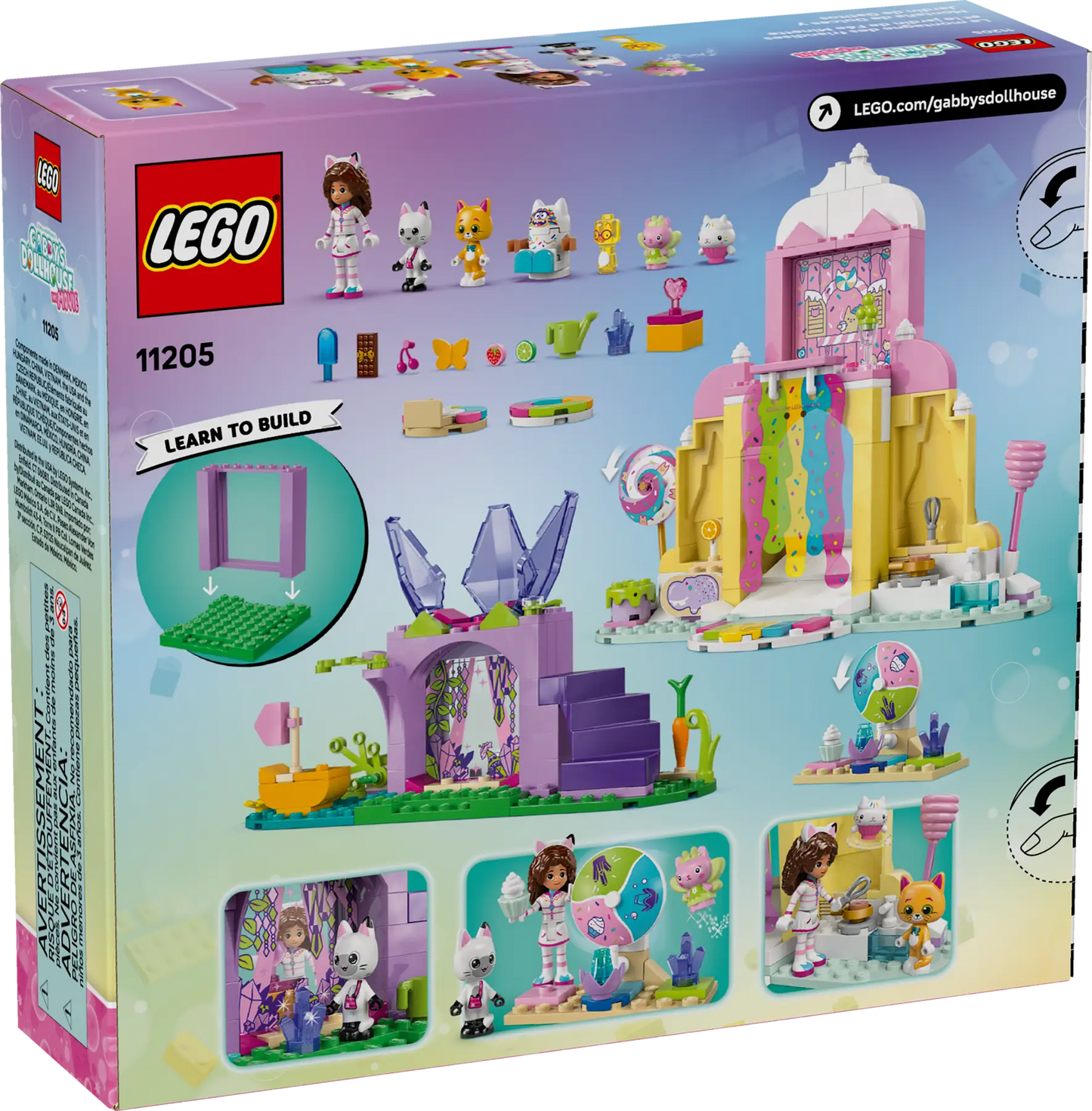 11205 LEGO Gabby Dollhouse - Dolce montagna e Giardino di Gattina Fatina