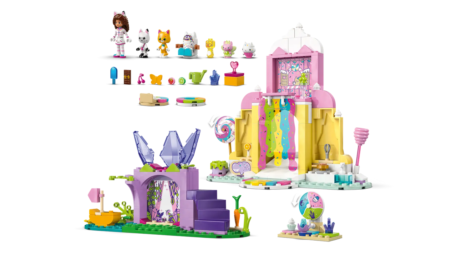 11205 LEGO Gabby Dollhouse - Dolce montagna e Giardino di Gattina Fatina
