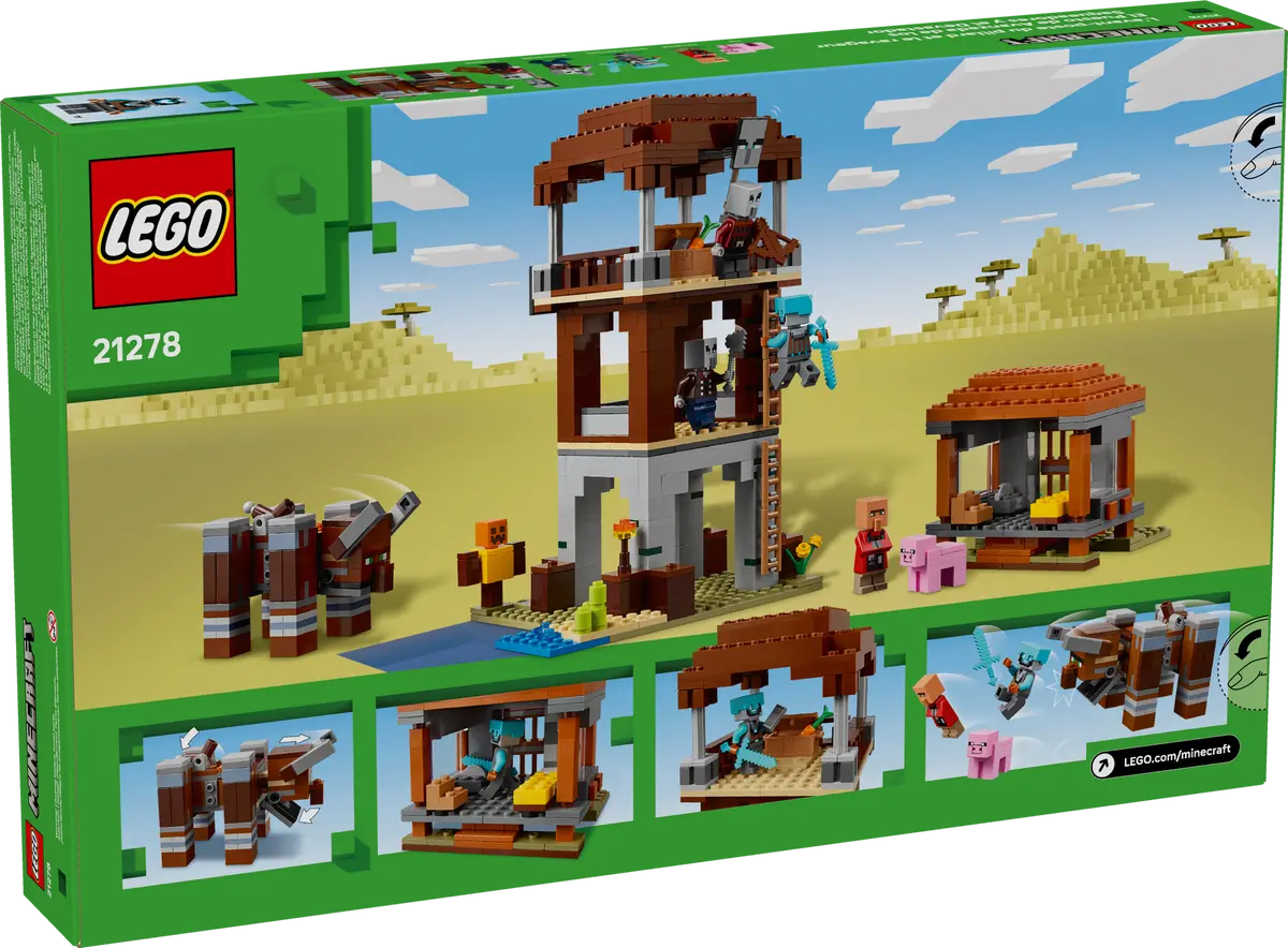 DISPONIBILE DA GIUGNO 2025 - 21278 LEGO Minecraft - L’avamposto del saccheggiatore e predone