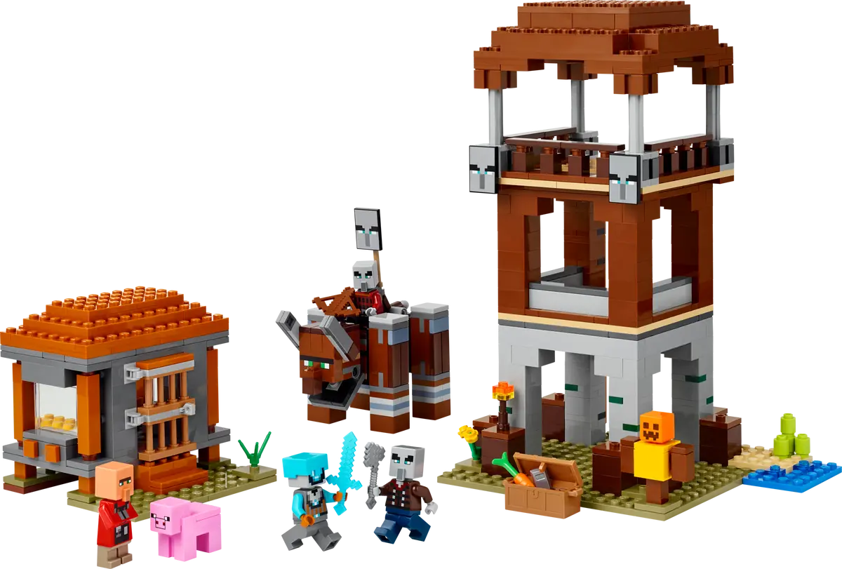 DISPONIBILE DA GIUGNO 2025 - 21278 LEGO Minecraft - L’avamposto del saccheggiatore e predone