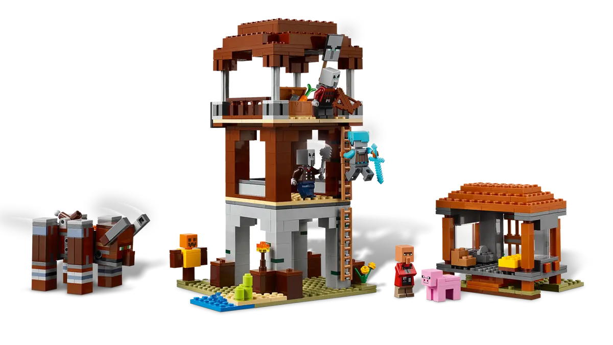 DISPONIBILE DA GIUGNO 2025 - 21278 LEGO Minecraft - L’avamposto del saccheggiatore e predone