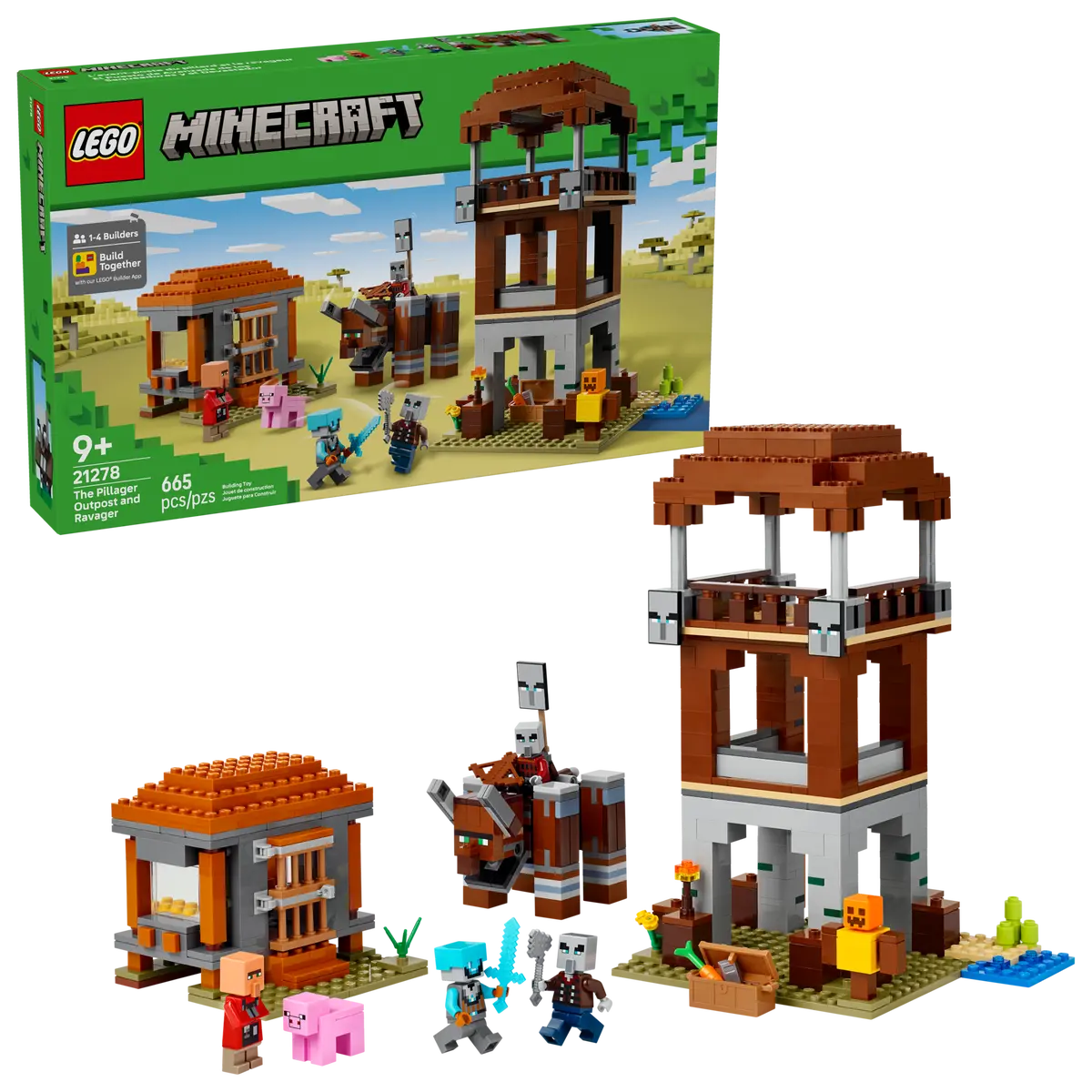 DISPONIBILE DA GIUGNO 2025 - 21278 LEGO Minecraft - L’avamposto del saccheggiatore e predone