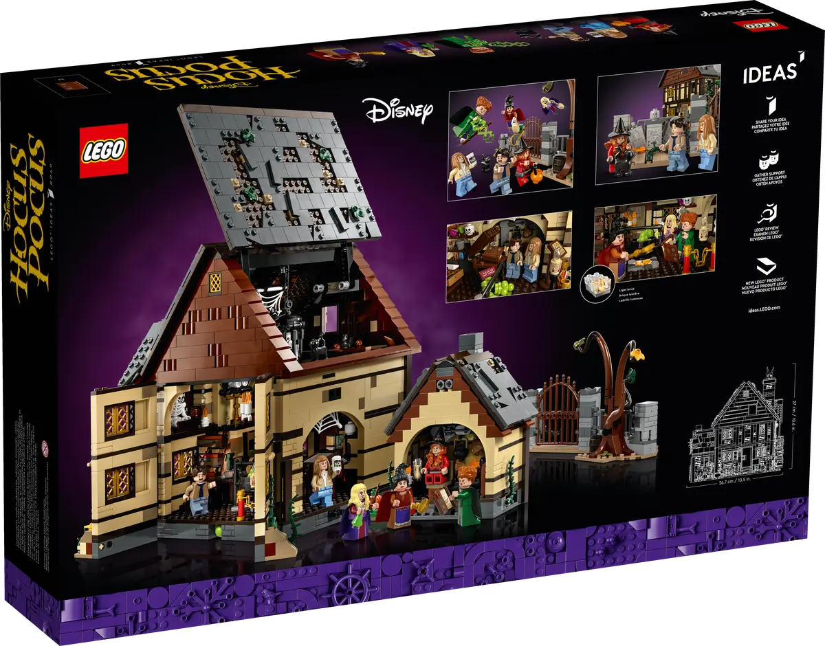 21341 ESCLUSIVA LEGO Ideas - Disney Hocus Pocus: il cottage delle sorelle Sanderson
