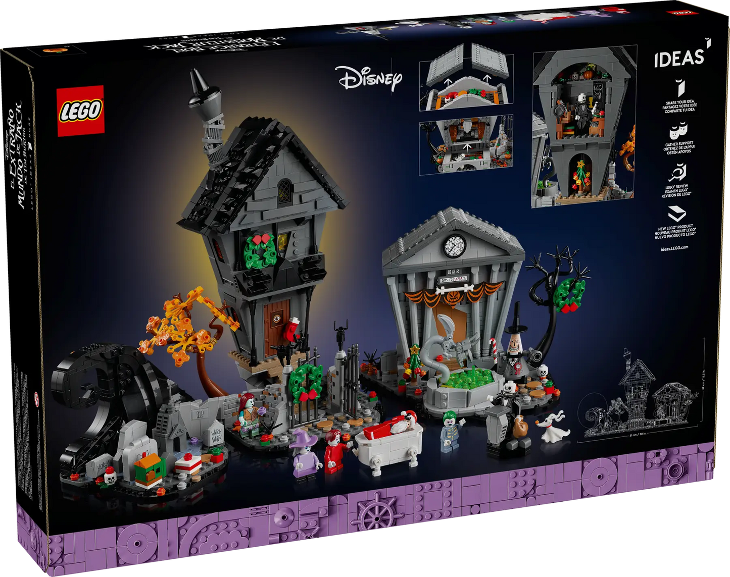 21351 ESCLUSIVA LEGO IDEAS - Nightmare Before Christmas Disney di Tim Burton
