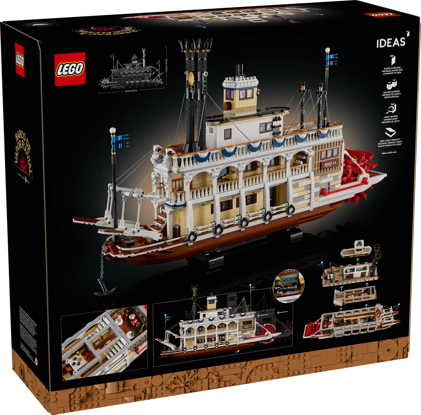 21356 ESCLUSIVA LEGO IDEAS - Battello a vapore fluviale