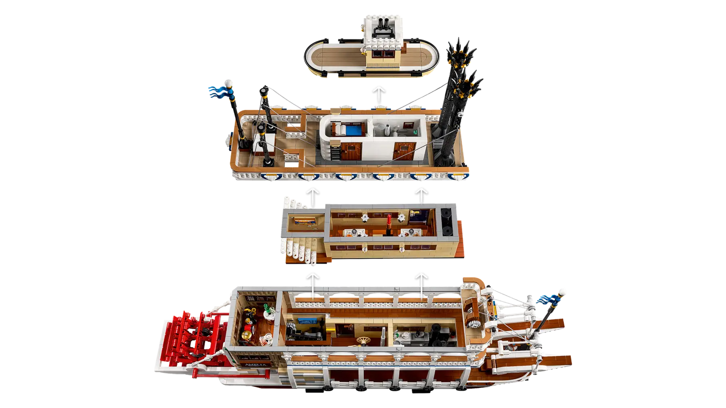 21356 ESCLUSIVA LEGO IDEAS - Battello a vapore fluviale