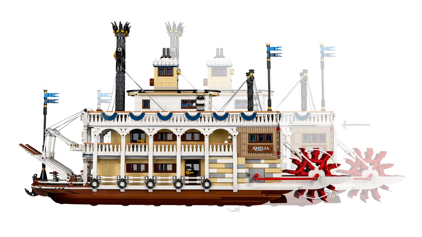 21356 ESCLUSIVA LEGO IDEAS - Battello a vapore fluviale