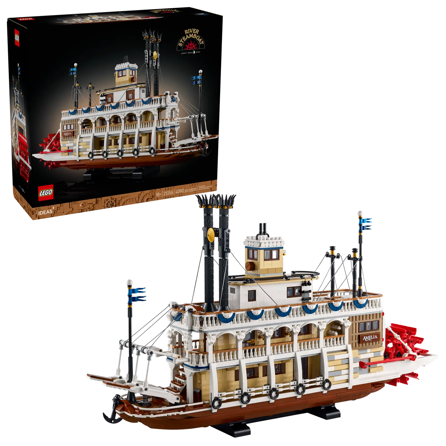 21356 ESCLUSIVA LEGO IDEAS - Battello a vapore fluviale