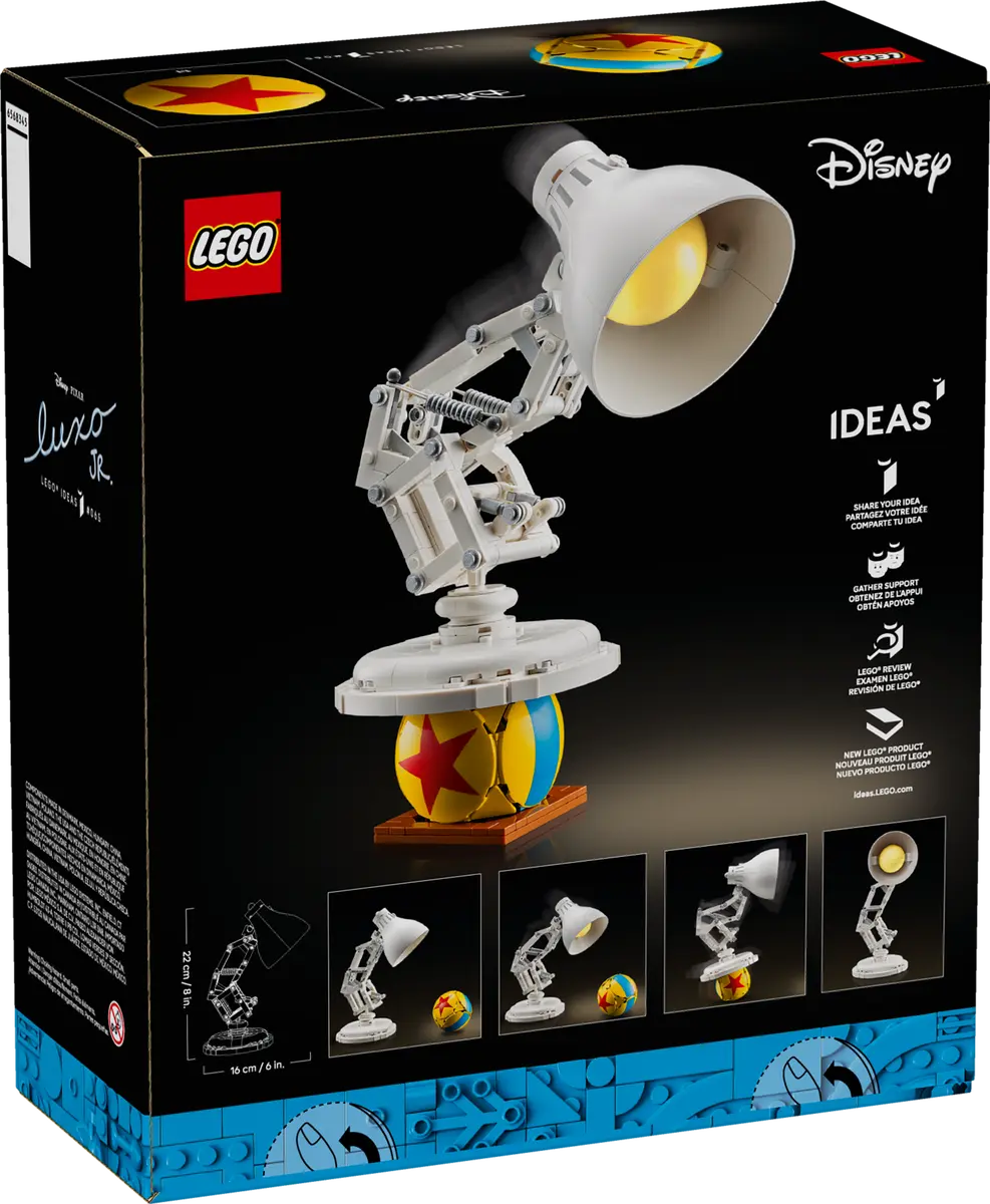 DISPONIBILE DA GIUGNO 2025 - 21357 LEGO IDEAS - Disney Pixar Luxo Jr.