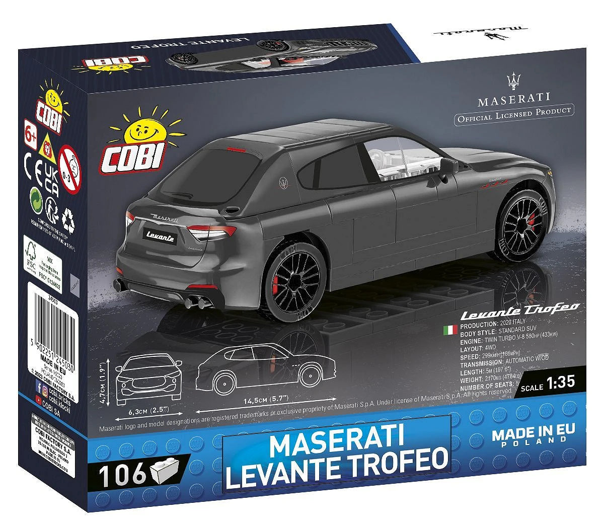 24503 COBI Licence - Maserati Levante Trofeo