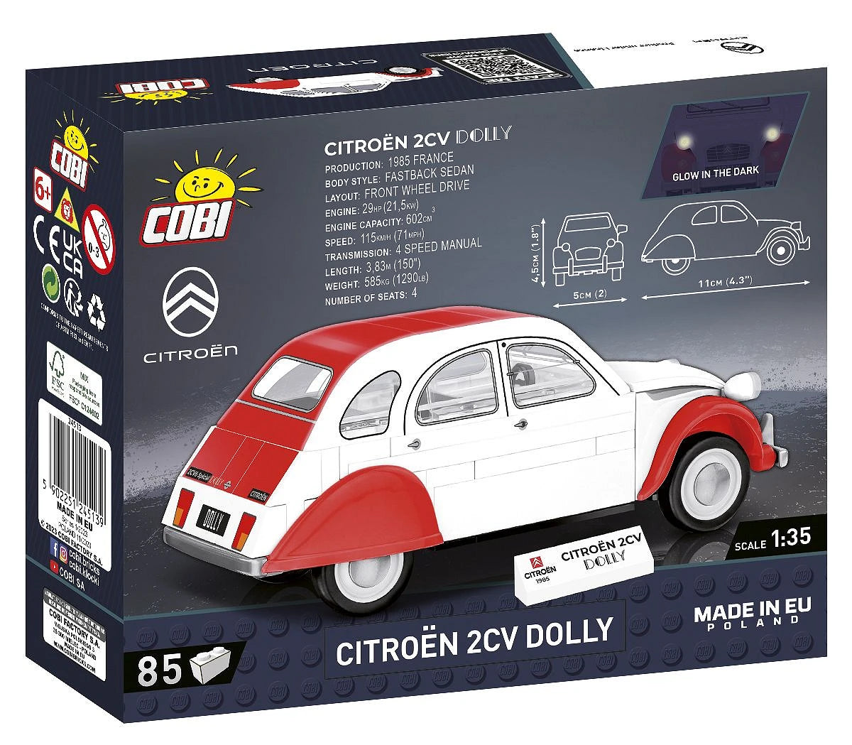 24513 COBI Youngtimer Collection - Citroen 2CV Dolly