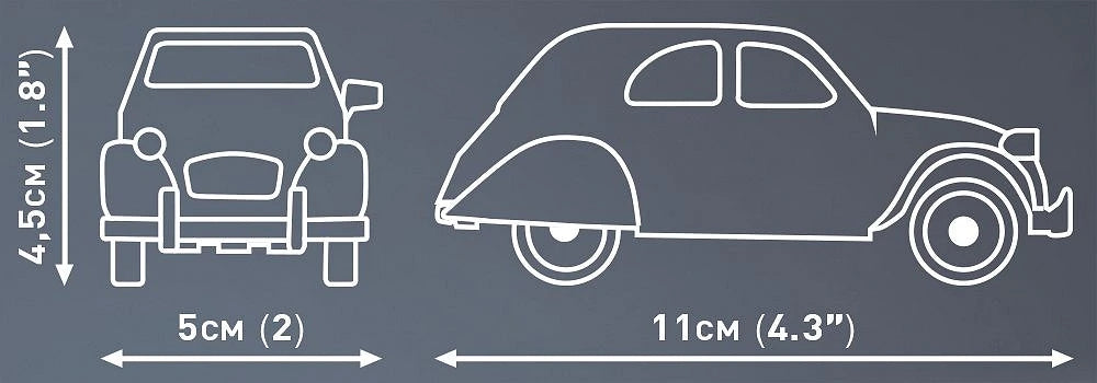 24513 COBI Youngtimer Collection - Citroen 2CV Dolly