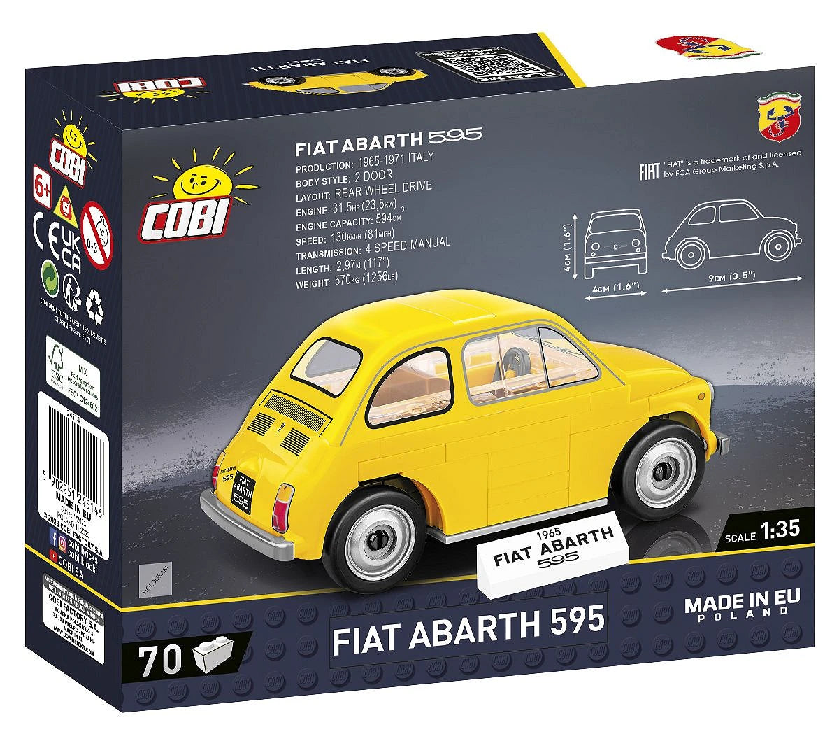 24514 COBI Youngtimer Collection - Fiat Abarth 595