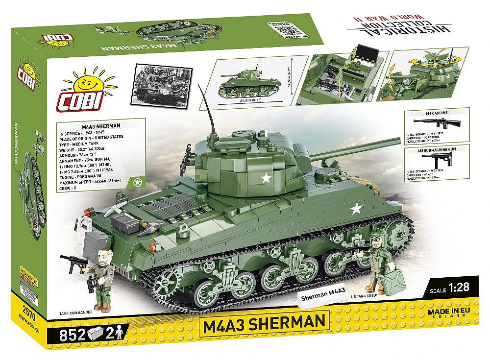 2570 COBI Historical Collection - World War II - M4A3 Sherman
