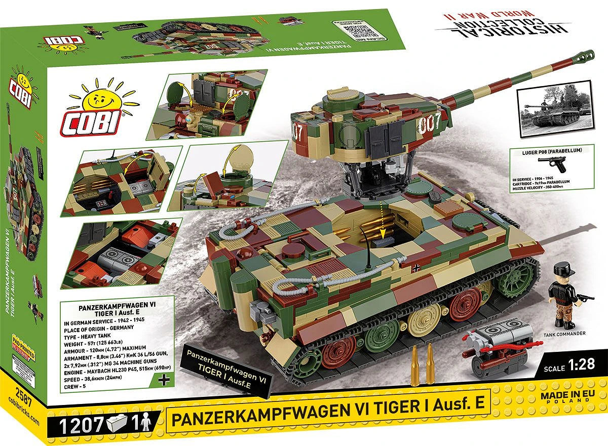 2587 COBI Historical Collection - World War II - Panzerkampfwagen VI Tiger I Ausf. E - Edizione esecutiva