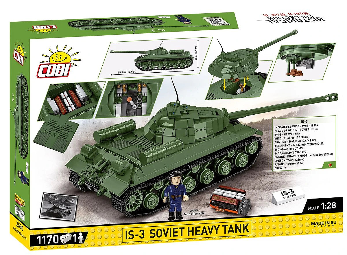2590 COBI Historical Collection - World War II - IS-3 Soviet Heavy Tank