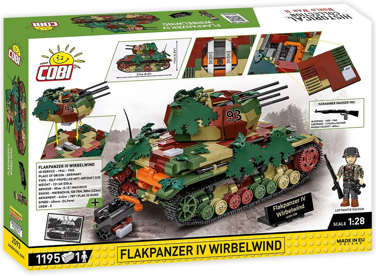 2593 COBI Historical Collection - World War II - Flakpanzer IV Wirbelwind - Executive Edition