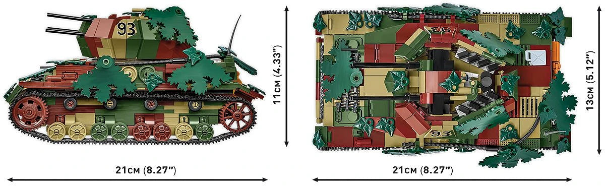 2593 COBI Historical Collection - World War II - Flakpanzer IV Wirbelwind - Executive Edition