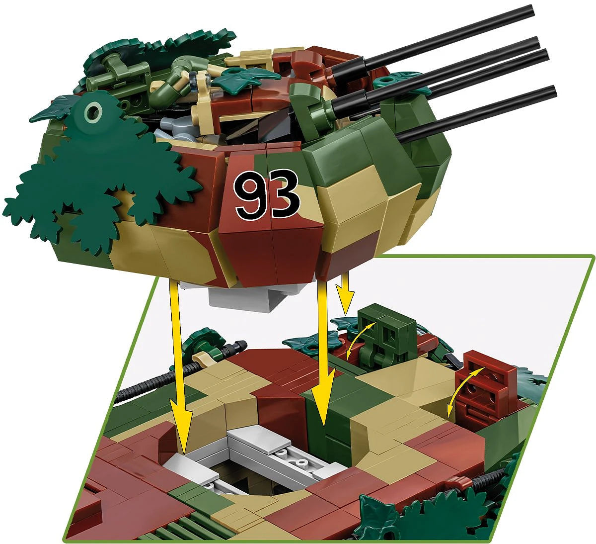 2593 COBI Historical Collection - World War II - Flakpanzer IV Wirbelwind - Executive Edition