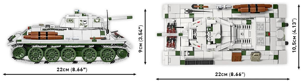 2595 COBI Historical Collection - World War II - T-34/76 mod. 1941/42