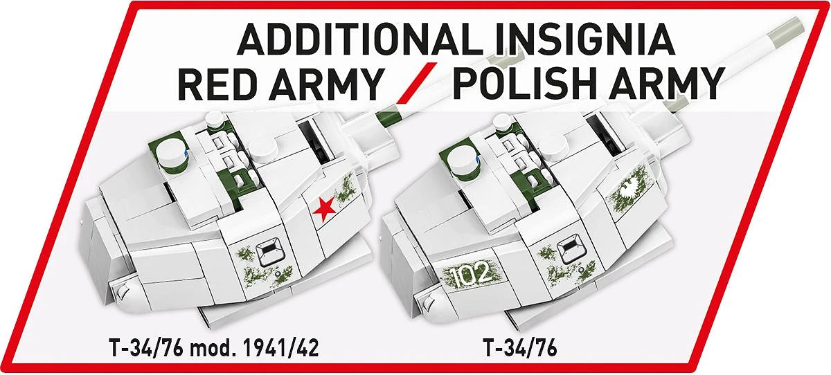 2595 COBI Historical Collection - World War II - T-34/76 mod. 1941/42
