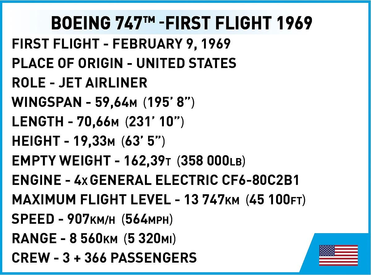 26609 COBI Licence - Boeing 747 First Flight 1969