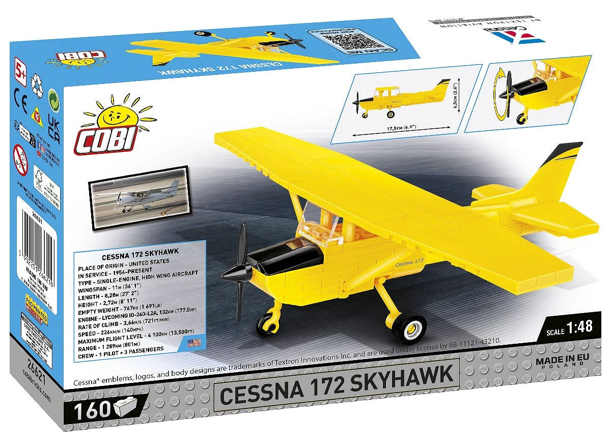 26621 COBI Licence - Cessna 172 Skyhawk-Yellow