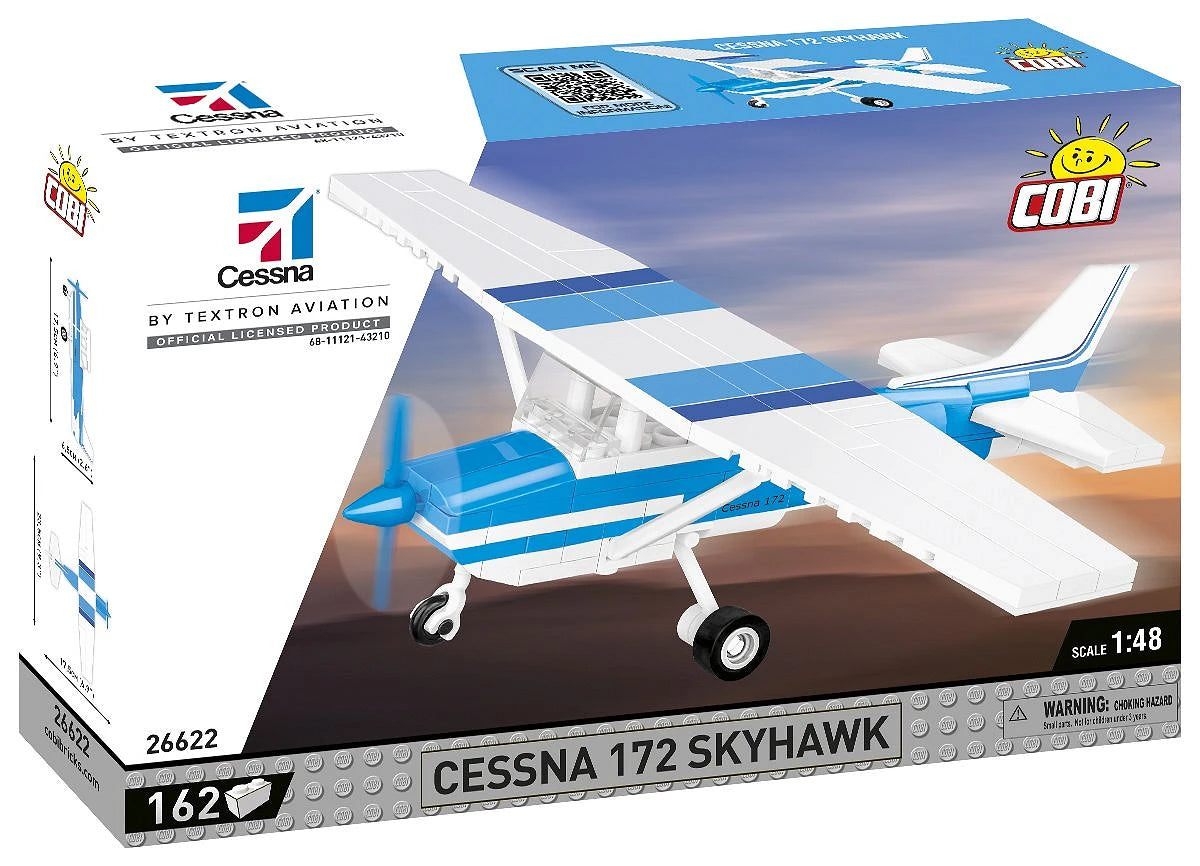 26622 COBI Licence - Cessna 172 Skyhawk-White-Blue