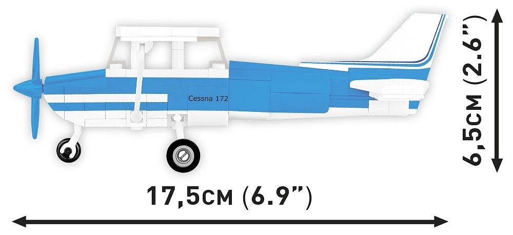 26622 COBI Licence - Cessna 172 Skyhawk-White-Blue
