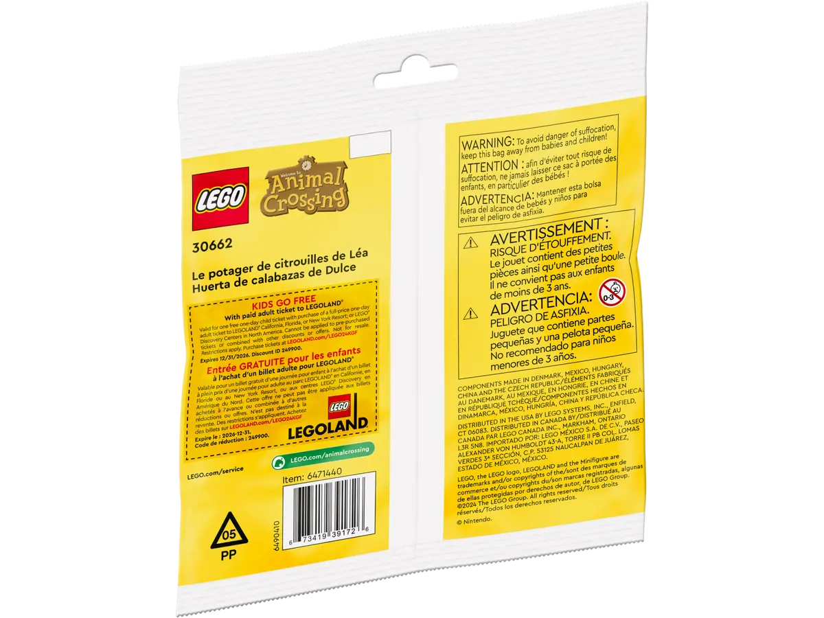 30662 LEGO Polybag Animal Crossing™ - Campo di zucche di Dulcinea