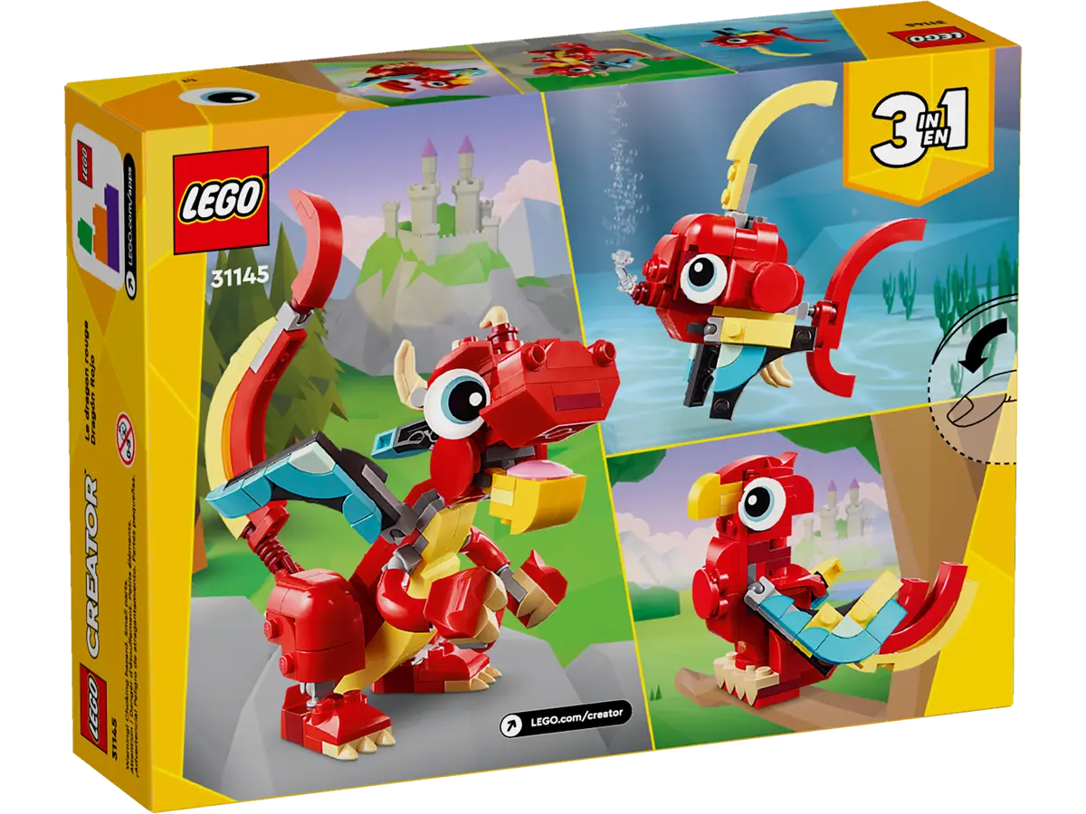 31145 LEGO Creator - Drago rosso