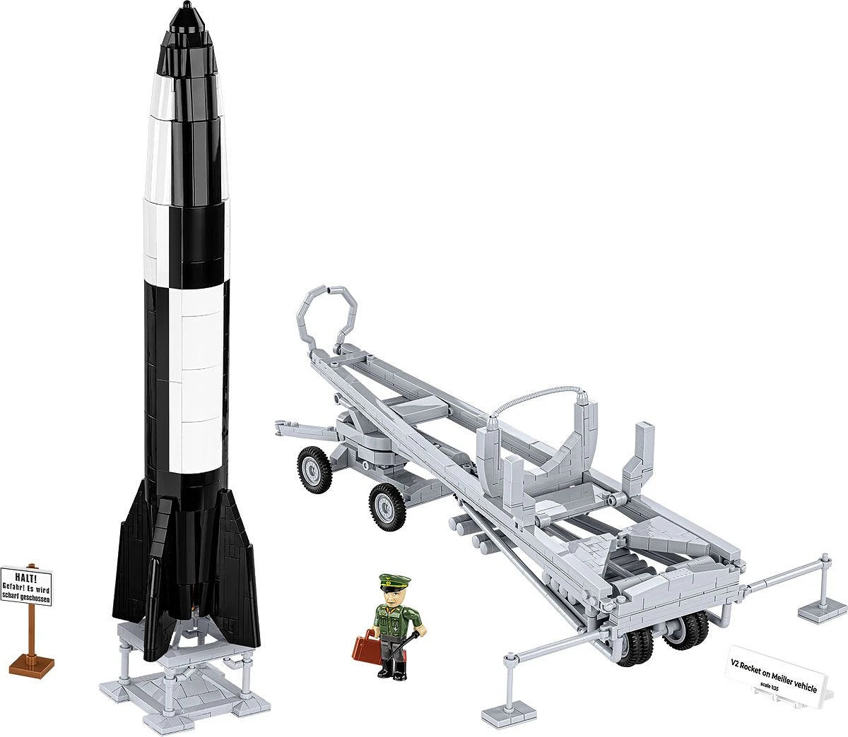 3120 COBI Historical Collection - World War II - V2 Rocket on Meiller Vehicle - Executive Edition