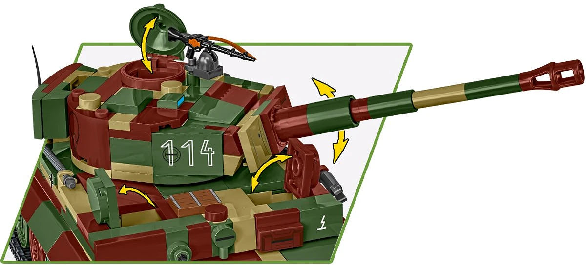 3124 COBI Historical Collection - World War II - Pz.Kpfw. VI Tiger Ausf. E