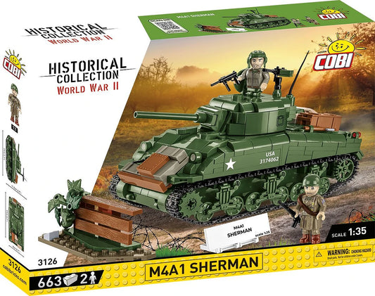 3126 COBI Historical Collection - World War II - M4A1 Sherman