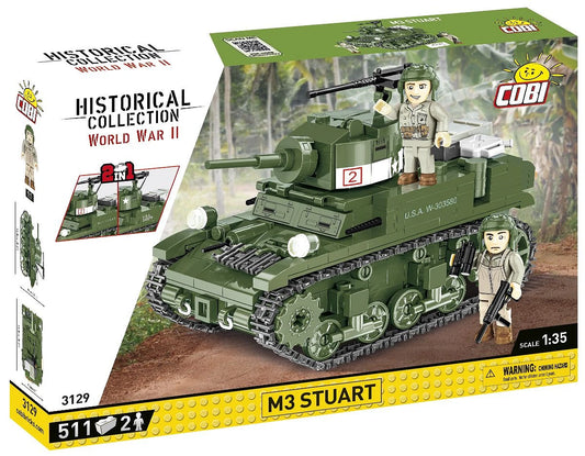3129 COBI Historical Collection - World War II - M3 Stuart