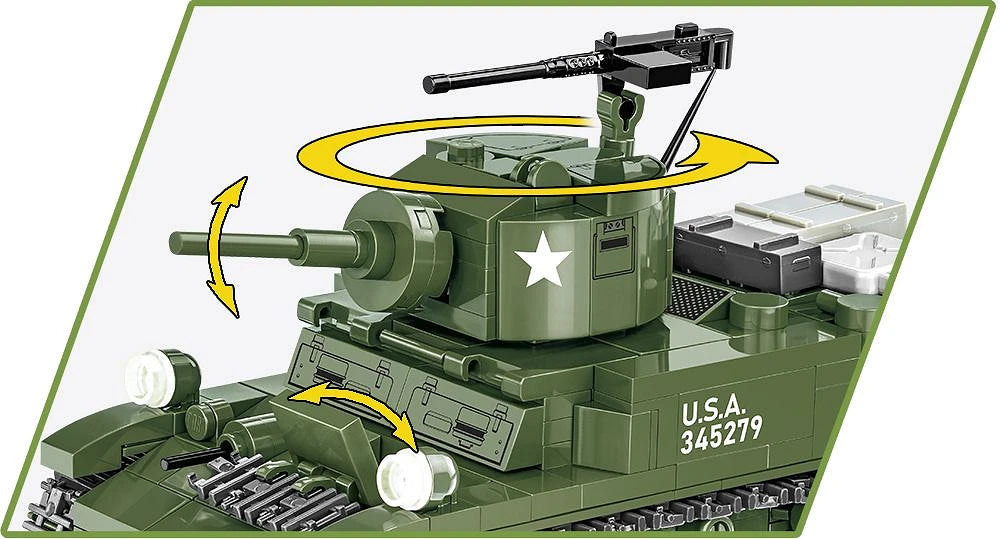 3129 COBI Historical Collection - World War II - M3 Stuart