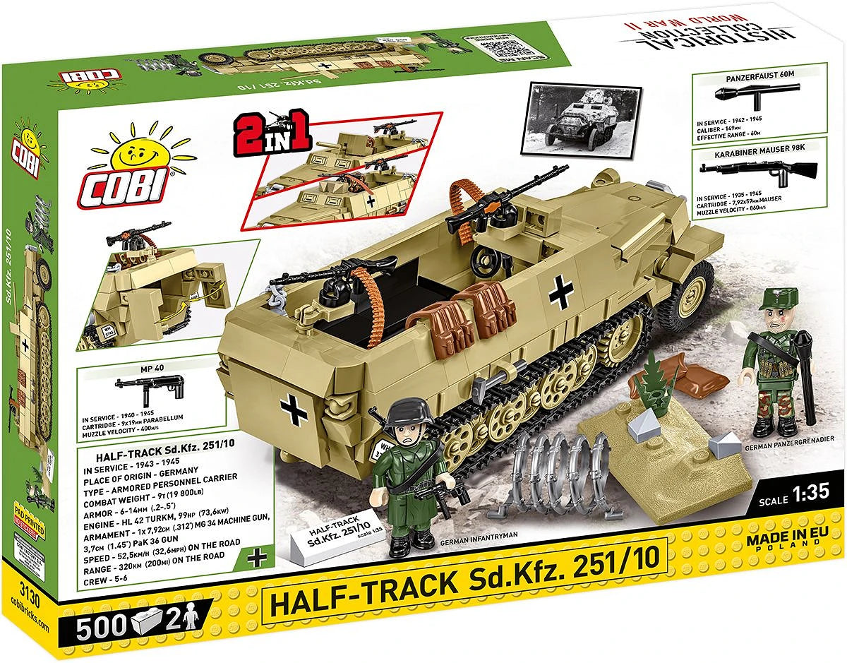 3130 COBI Historical Collection - World War II - Half-Track Sd.Kfz. 251/10