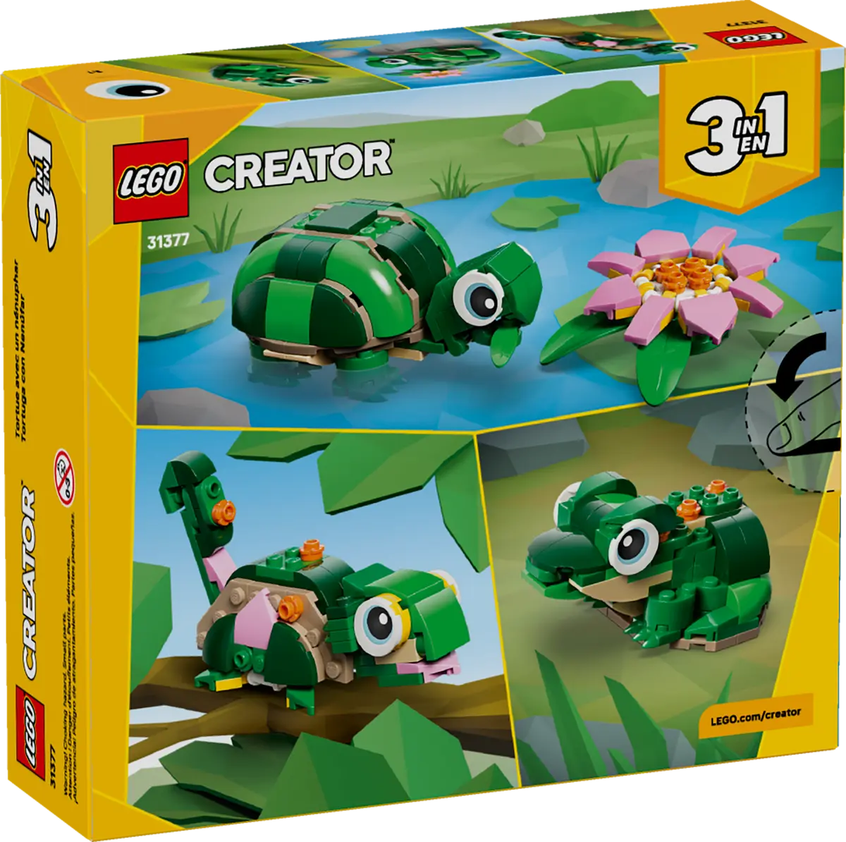 31377 LEGO Creator - Tartaruga con fiore di ninfea