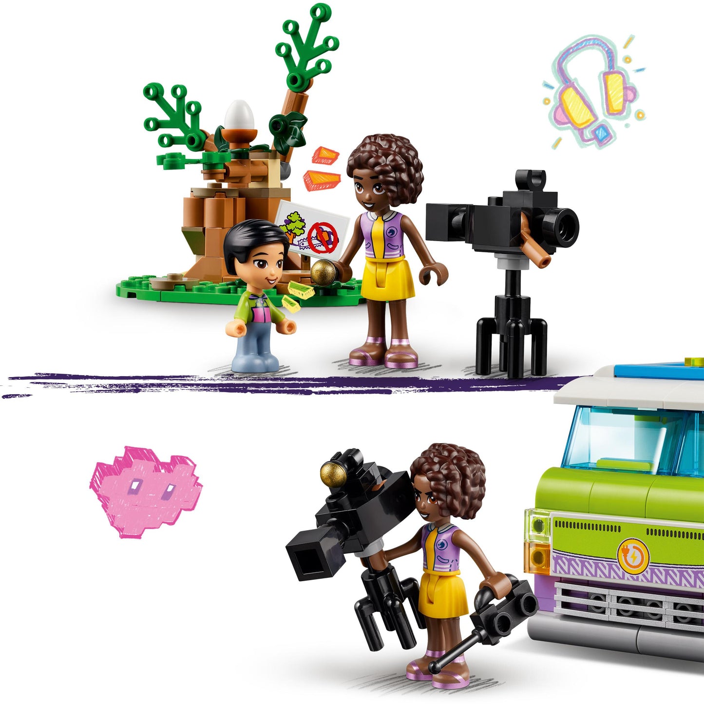 41749 LEGO Friends - Furgone della troupe Televisiva