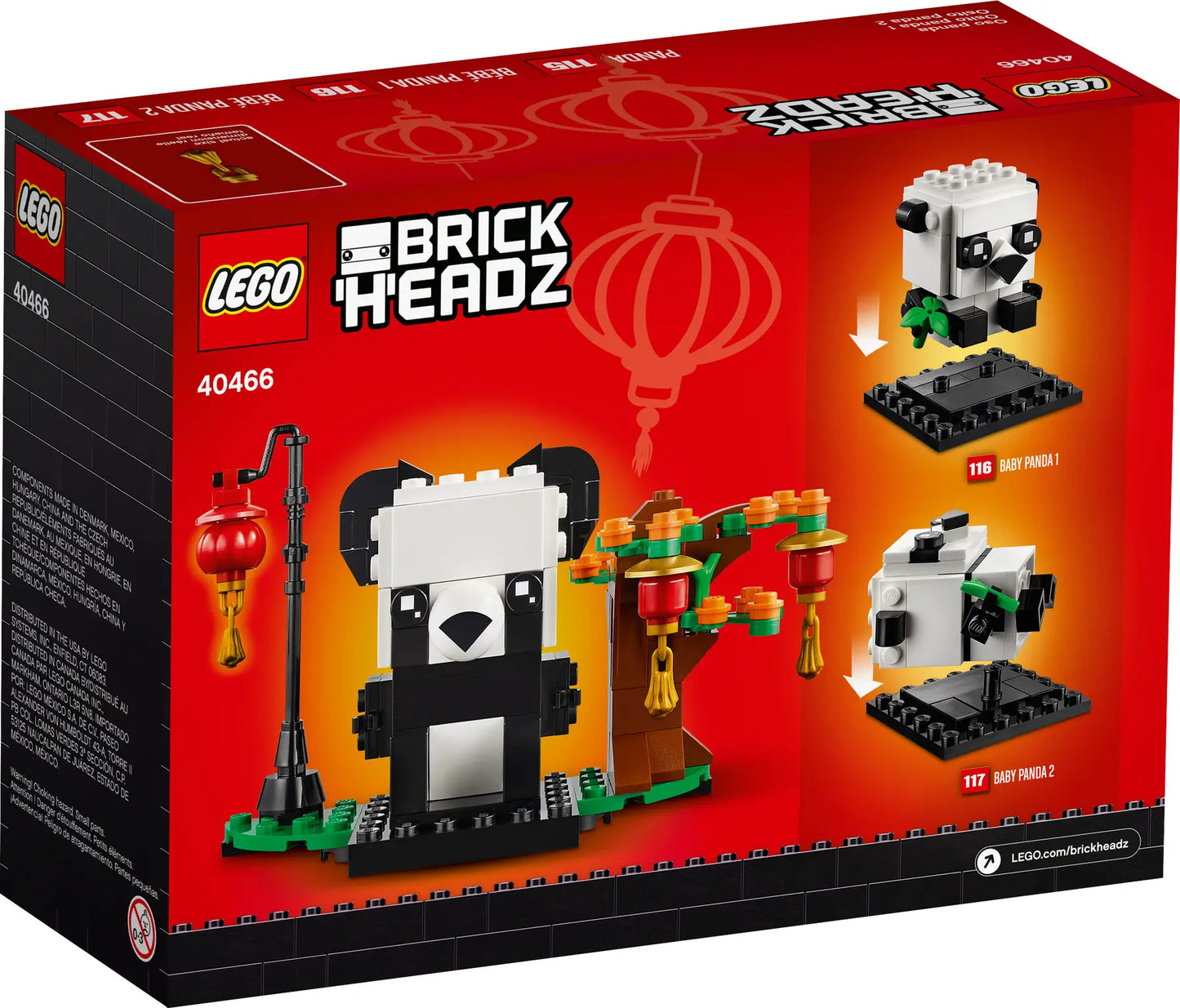 40466 LEGO Brickheadz - Panda del Capodanno cinese